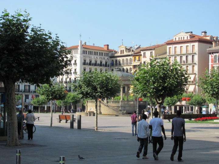 Spanien, Pamplona, Marktplatz