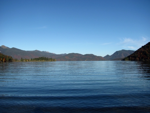 Walchensee, Westseite, Herbst